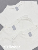 بادی تیشرتی کبریتی فری سایز کرم سفید مشکی